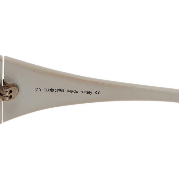 Pre Owned Roberto Cavalli Cream Tiro Sunglasses