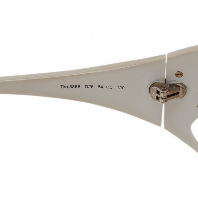 Pre Owned Roberto Cavalli Cream Tiro Sunglasses