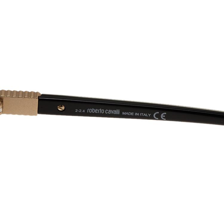 Pre Owned Roberto Cavalli Purple Jabbah Leopard Print Cat Eye Sunglasses