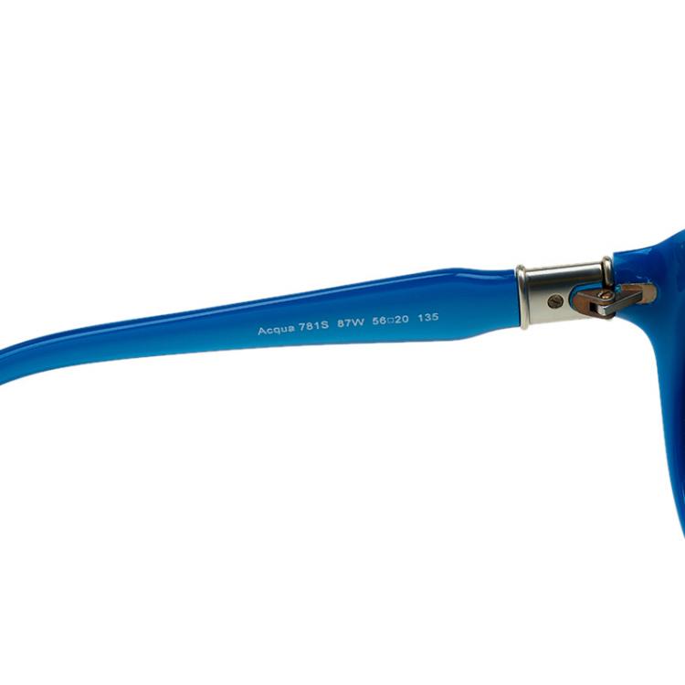 Pre Owned Roberto Cavalli Blue Acqua Cat Eye Sunglasses