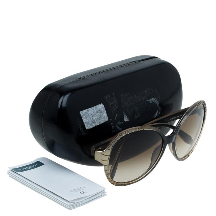 Pre Owned Roberto Cavalli Two Tone Maria Round Sunglasses