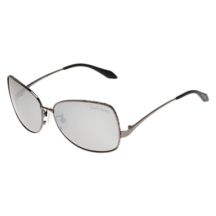 مملوكة مسبقًا Roberto Cavalli Black Menta Square Sunglasses