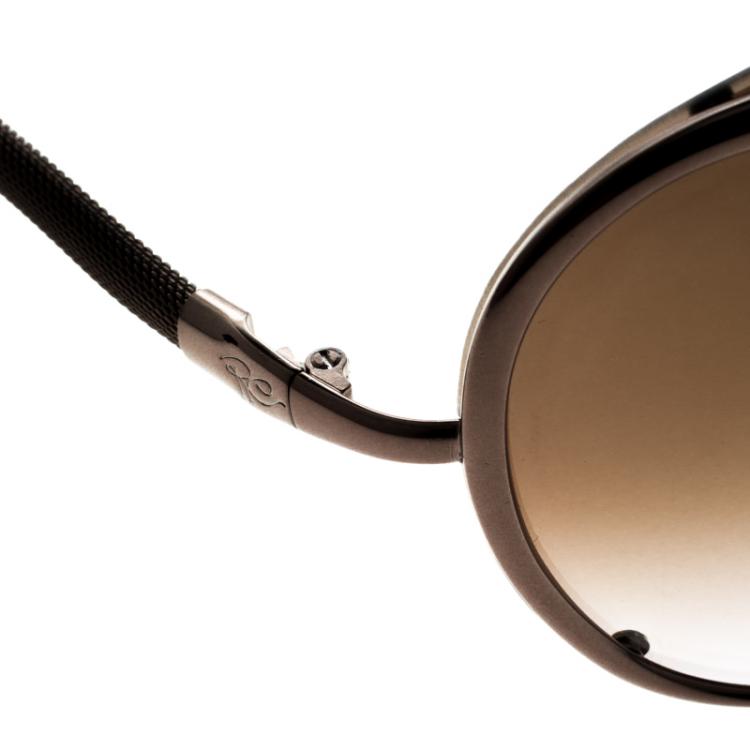 Pre Owned Roberto Cavalli Bronze 391S Eva Shield Sunglasses