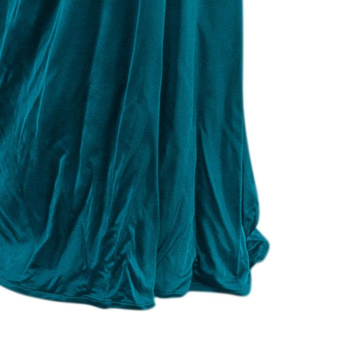 Pre Owned Roberto Cavalli Blue Halterneck Dress S