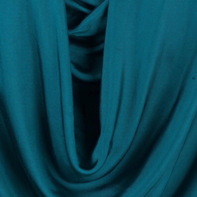 Pre Owned Roberto Cavalli Blue Halterneck Dress S