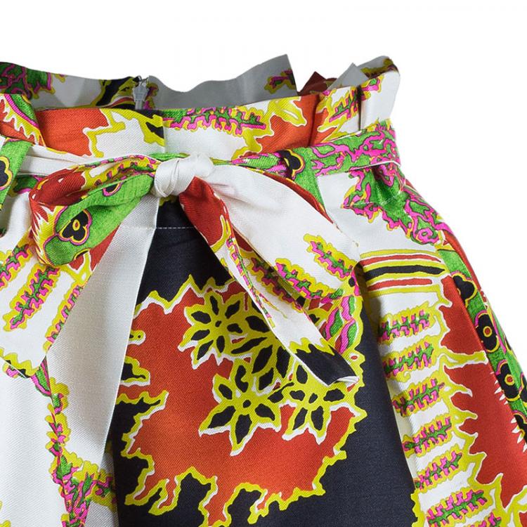 Pre Owned Roberto Cavalli Tribal Printed Skirt M