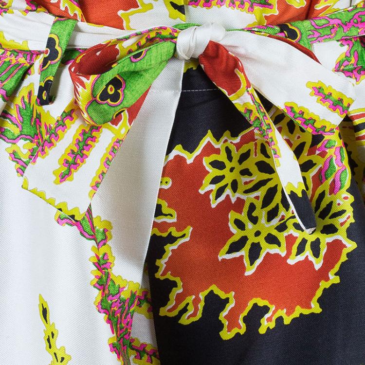 Pre Owned Roberto Cavalli Tribal Printed Skirt M