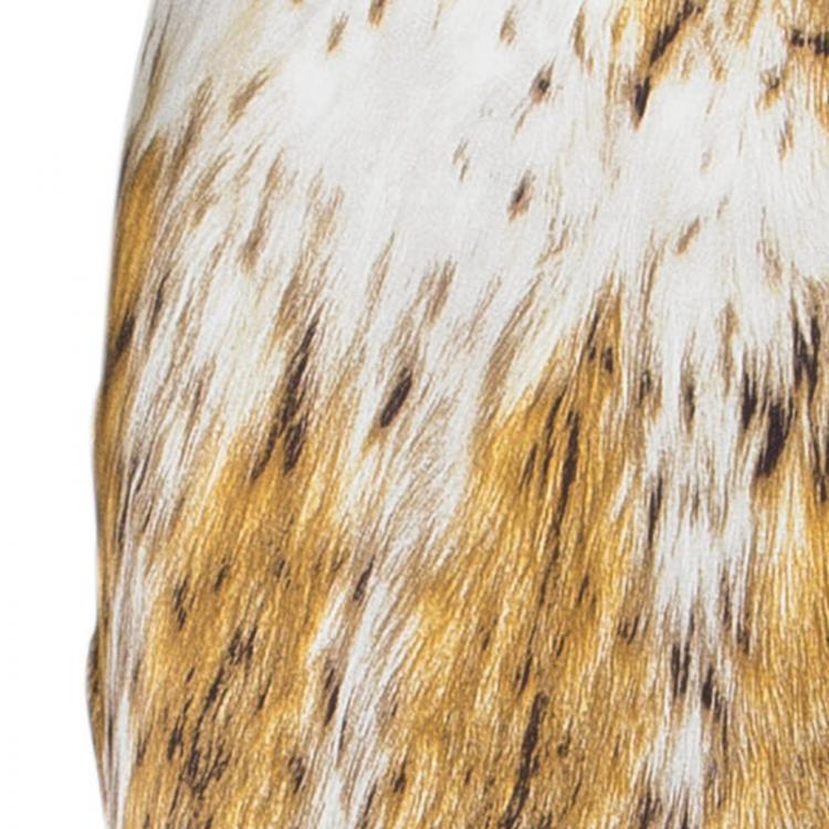 Pre Owned Roberto Cavalli Animal Print Maxi Dress M