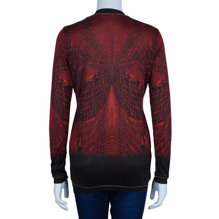 Pre Owned Roberto Cavalli Multicolor Knit Cardigan S