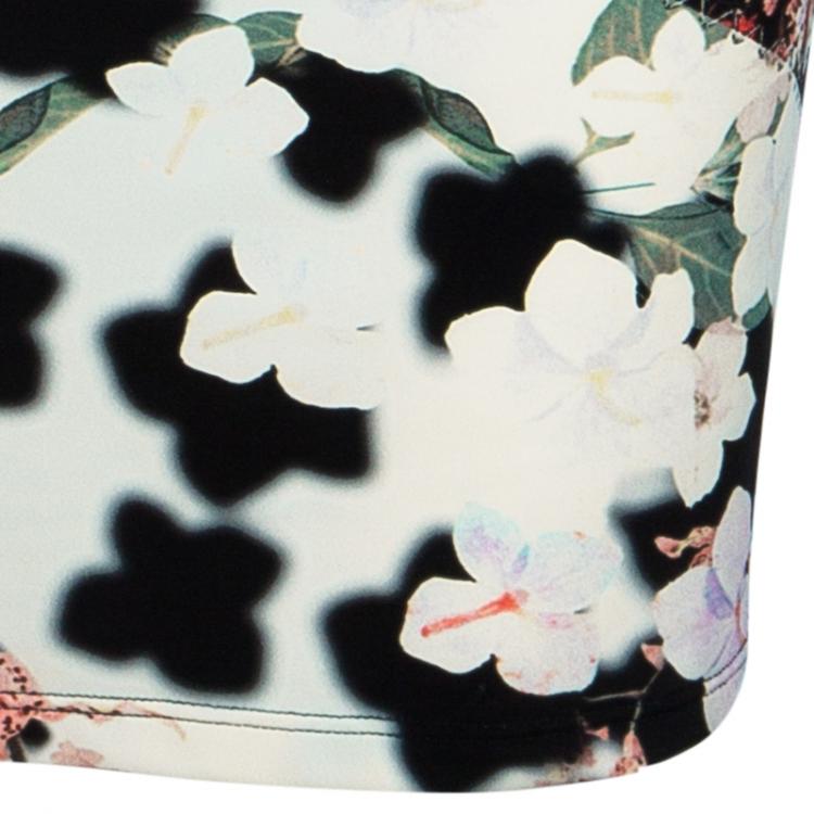 Pre Owned Roberto Cavalli Floral Jersey Dress M