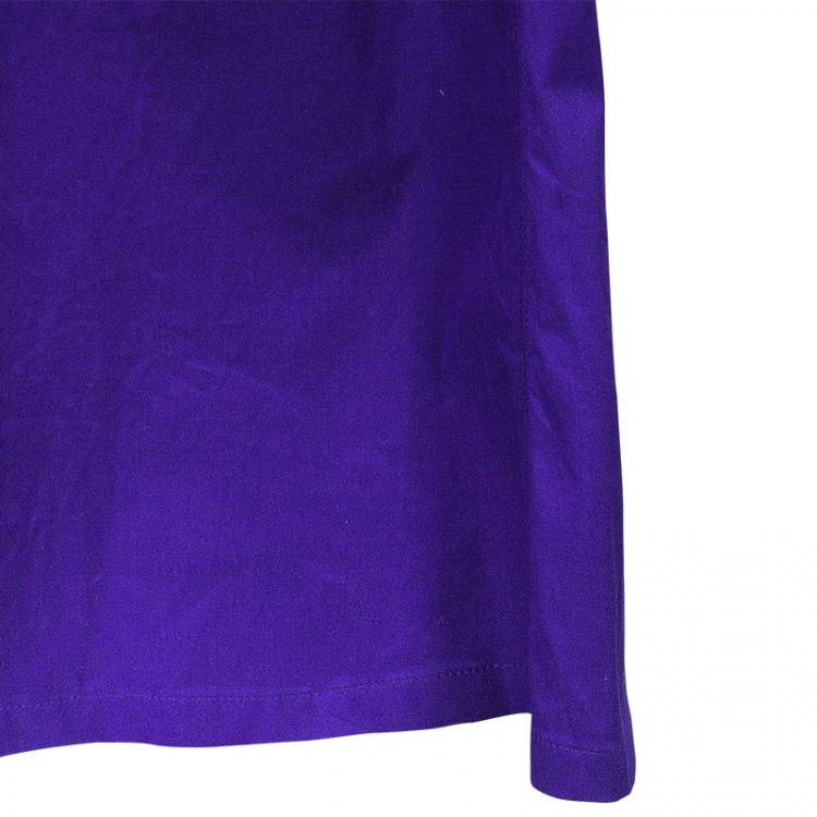 مملوكة مسبقًا Roberto Cavalli Purple A-Line Maxi Skirt M