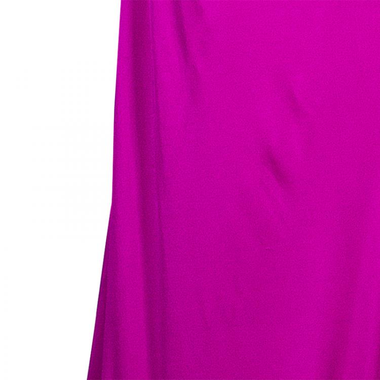 Pre Owned Roberto Cavalli Purple Maxi Dress L
