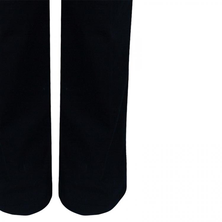 Pre Owned Roberto Cavalli Black Embellished Pocket Jeans S