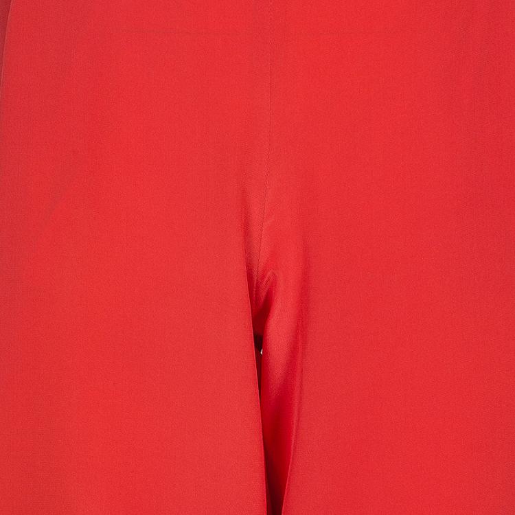 Pre Owned Roberto Cavalli Red Wide-leg Trousers S