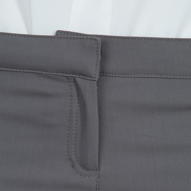 مملوكة مسبقًا Roberto Cavalli Grey Criss Cross Tie-Up Eyelet Lace Detail Trousers S