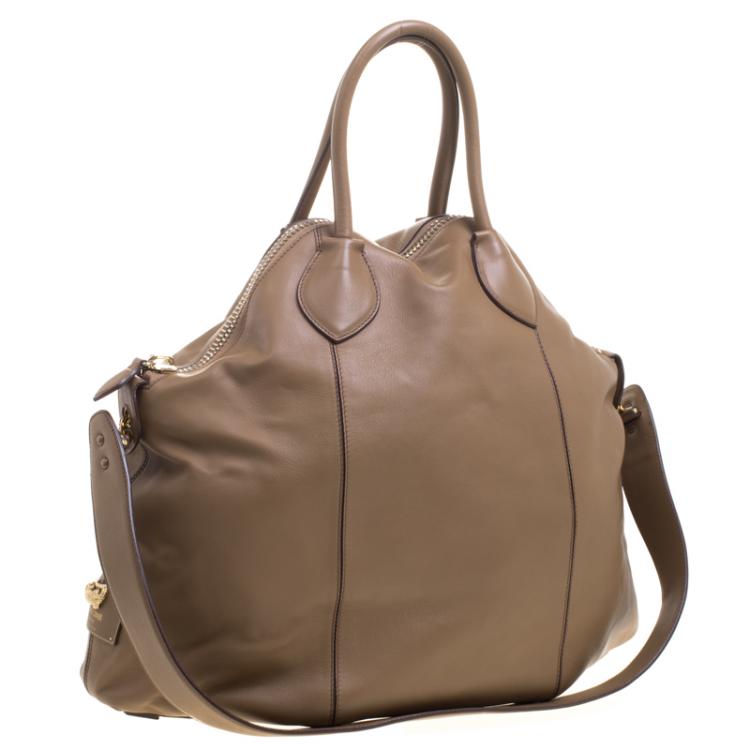 Pre Owned Roberto Cavalli Brown Leather Goa Satchel