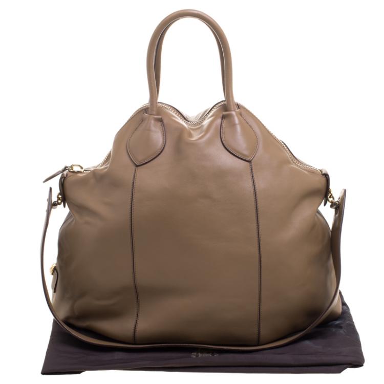Pre Owned Roberto Cavalli Brown Leather Goa Satchel