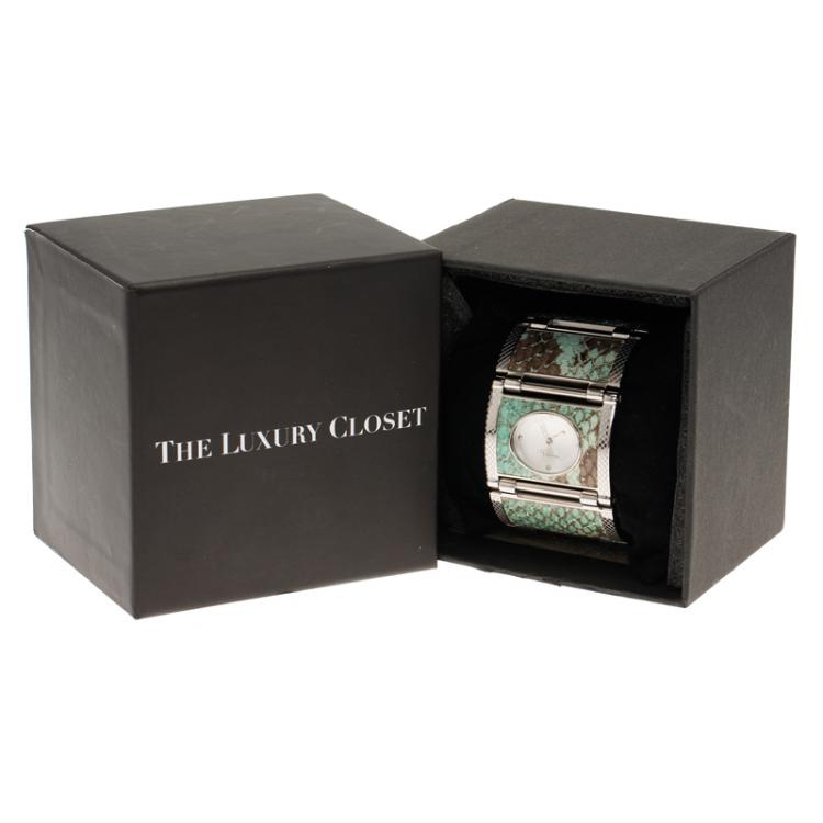 مملوكة مسبقًا Roberto Cavalli Silver Stainless Steel Classic Women's Wristwatch 40MM