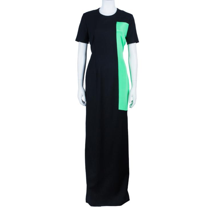 Pre Owned Roksanda Ilincic Clemens Color Block Gown L