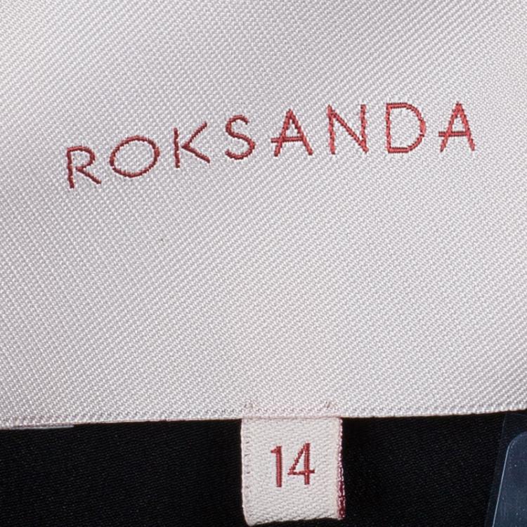 Pre Owned Roksanda Ilincic Clemens Color Block Gown L