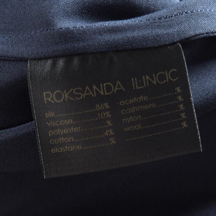 Pre Owned Roksanda Ilincic Colorblock High Low Sleeveless Maxi Dress L