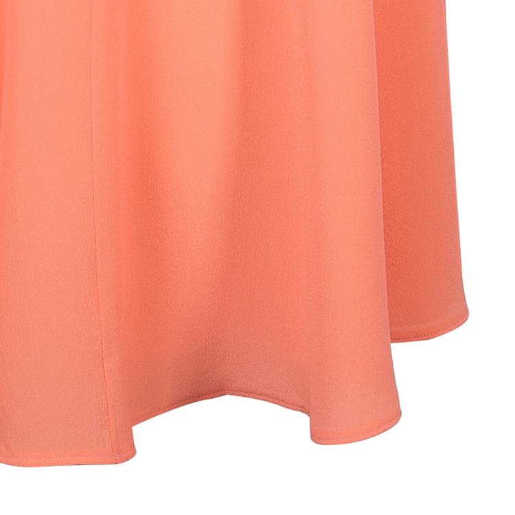 Pre Owned Roksanda Ilincic Neon Orange Short Sleeve Dress M