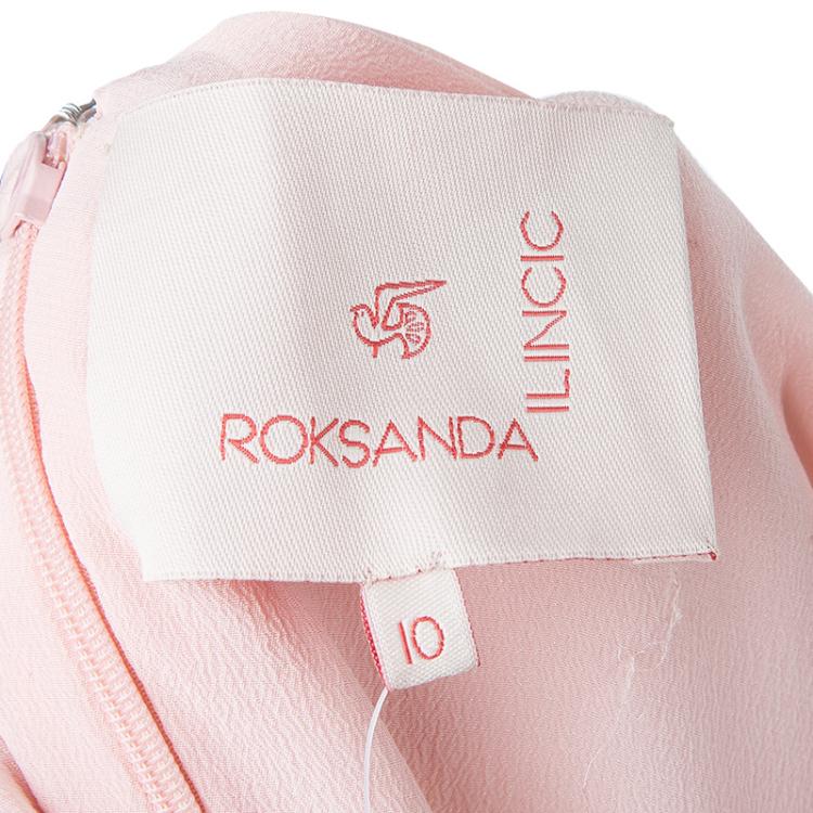 Pre Owned Roksanda Ilincic Neon Orange Short Sleeve Dress M