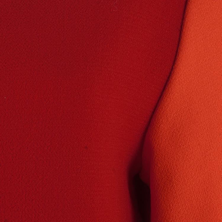 Pre Owned Roksanda Ilincic Colorblock Crepe Long Dress M