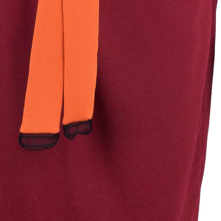 Pre Owned Roksanda Ilincic Red Belted Shift Dress M