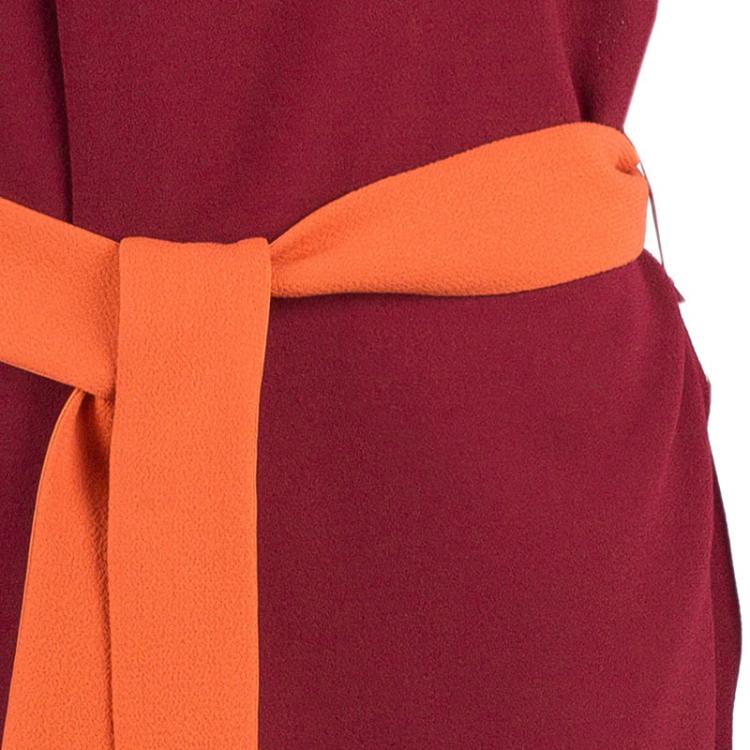 Pre Owned Roksanda Ilincic Red Belted Shift Dress M
