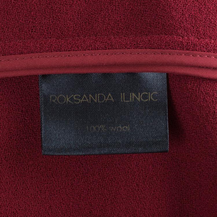 Pre Owned Roksanda Ilincic Red Belted Shift Dress M
