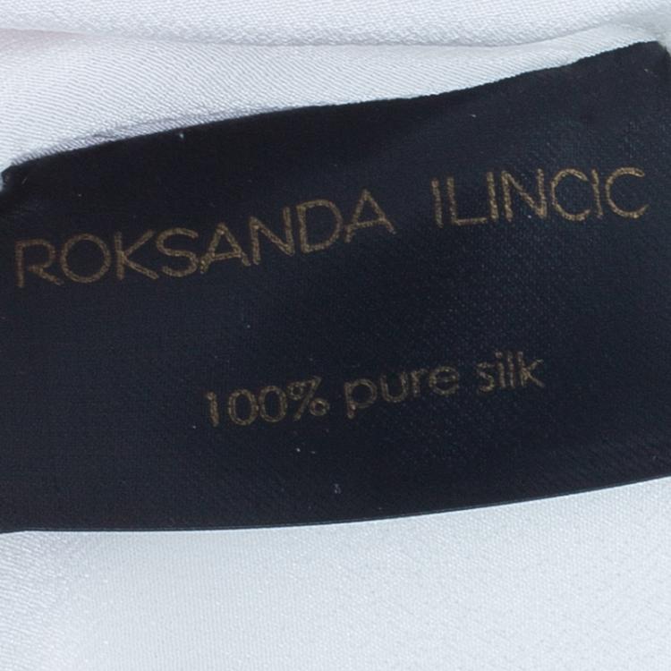 Pre Owned Roksanda Ilincic Layne Fuschia Silk Evening Gown M