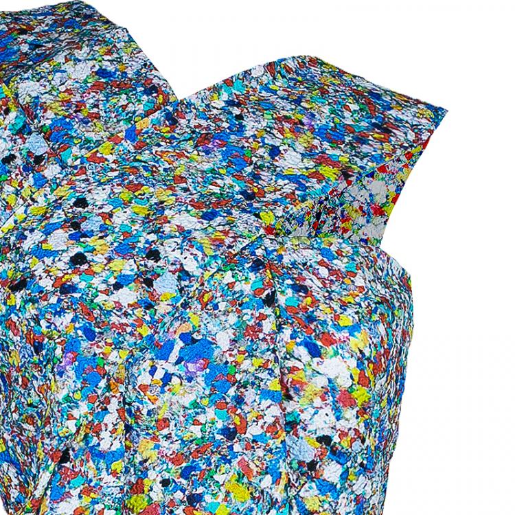 Pre Owned Roksanda Ilincic Multicolor Print Asymmetric Sleeveless Top S