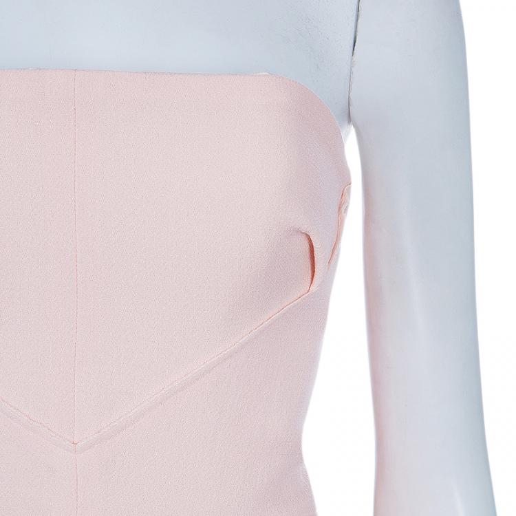 Pre Owned Roksanda Ilincic Pink Strapless Lawson Dress M