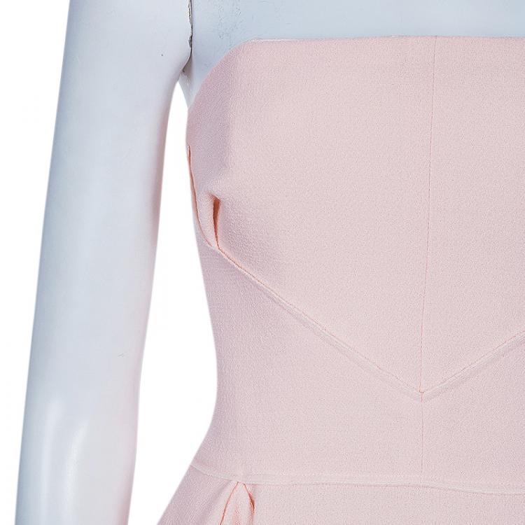 Pre Owned Roksanda Ilincic Pink Strapless Lawson Dress M
