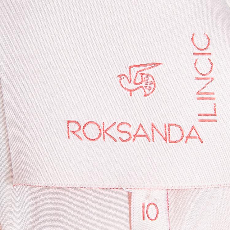 Pre Owned Roksanda Ilincic Pink Strapless Lawson Dress M