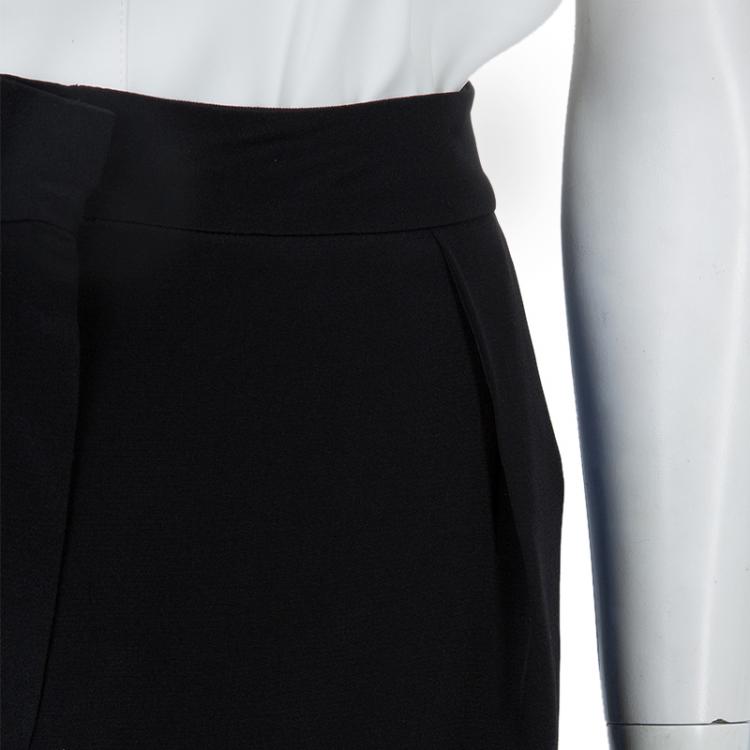 Pre Owned Roksanda Ilincic Black Wide Leg Silk Pants M