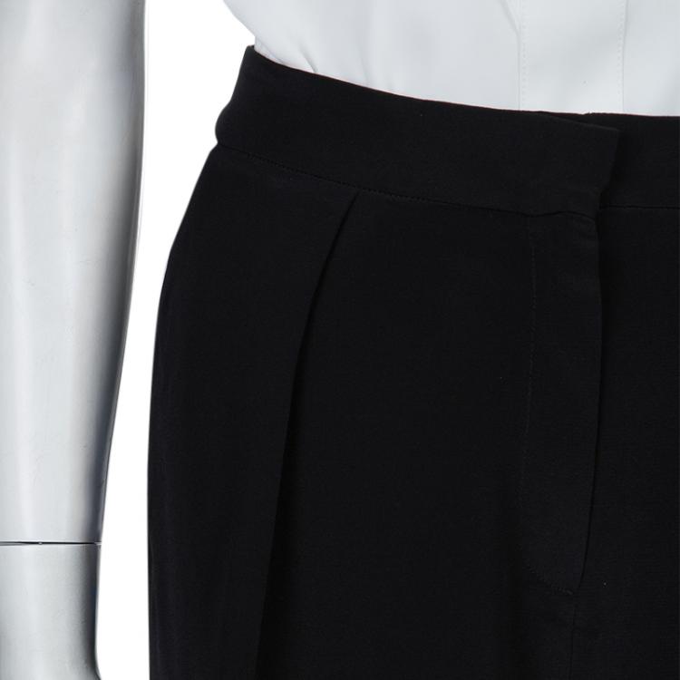 Pre Owned Roksanda Ilincic Black Wide Leg Silk Pants M