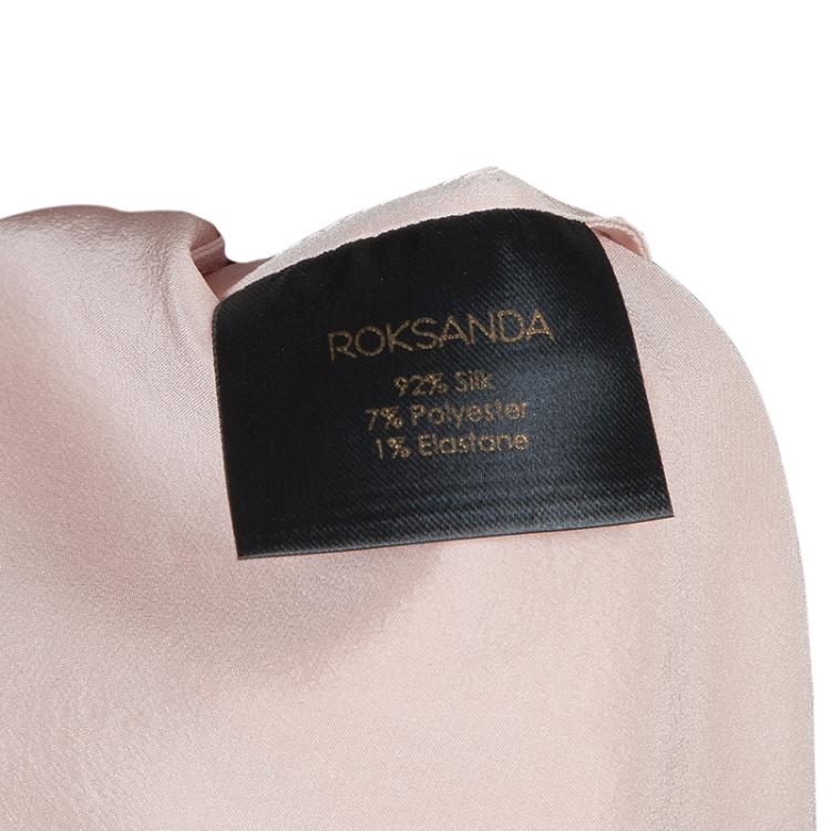 Pre Owned Roksanda Ilincic Light Pink and Neon Detail Blouse S