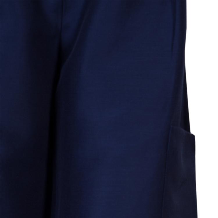 Pre Owned Roksanda Ilincic Navy Blue Silk Oversized Trousers M