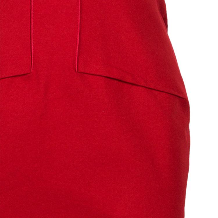 Pre Owned Roland Mouret Red Structured Dress M