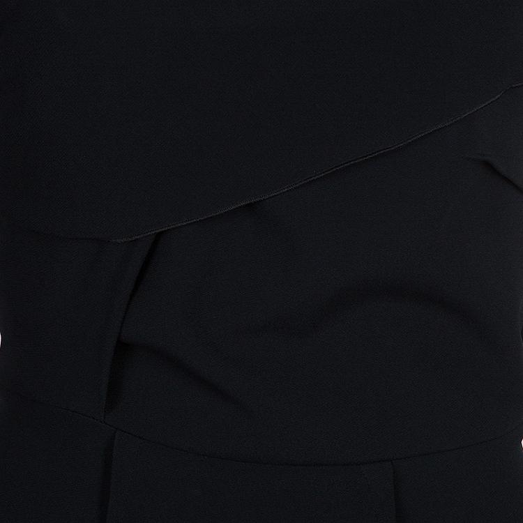 Pre Owned Roland Mouret Black Lyford One Shoulder Dress M