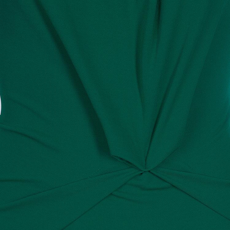 Pre Owned Roland Mouret Green Draped Dress S