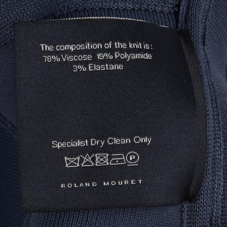 Pre Owned Roland Mouret Slate Grey Double Faced Solar Jacket M