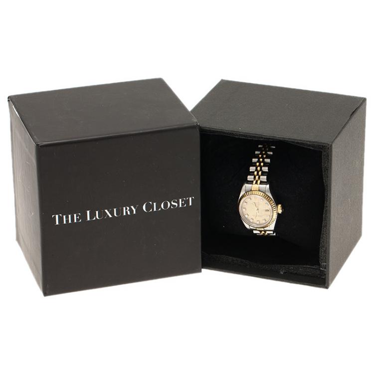 Pre Owned Rolex Gold 18K Yellow Gold and Stainless Steel Datejust Women's Wristwatch 26MM