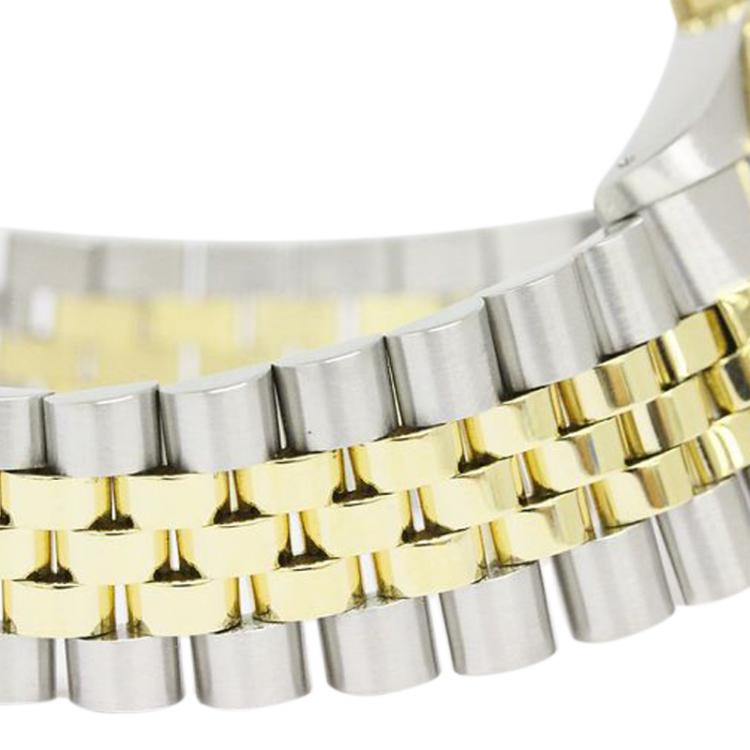 Pre Owned Rolex Gold 18K Yellow Gold and Stainless Steel Datejust Unisex Wristwatch 36MM