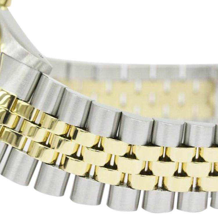 Pre Owned Rolex Gold 18K Yellow Gold and Stainless Steel Datejust Unisex Wristwatch 36MM