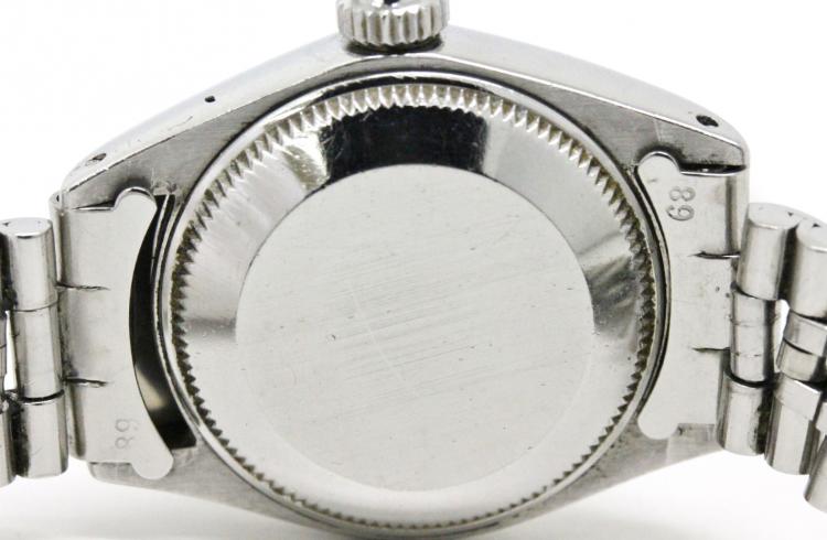 Pre Owned Rolex Silver Stainless Steel Oyster Perpetual Women's Wristwatch 26MM