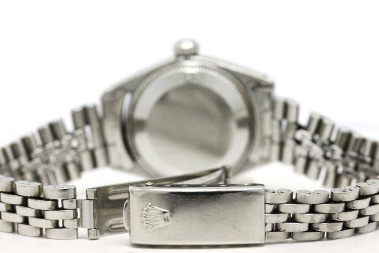 Pre Owned Rolex Silver Stainless Steel Oyster Perpetual Women's Wristwatch 26MM