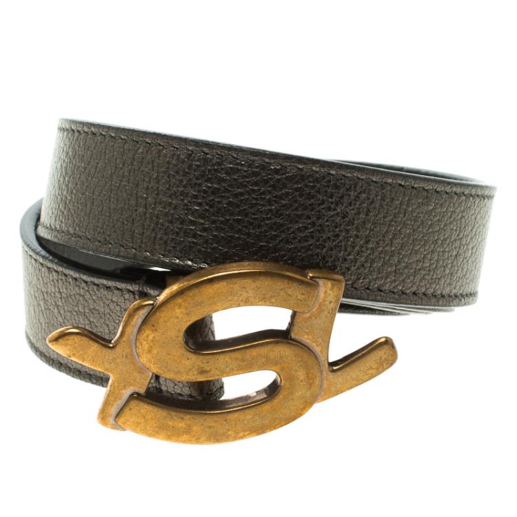 YSL Yves Saint Laurent Gold Belts for Women